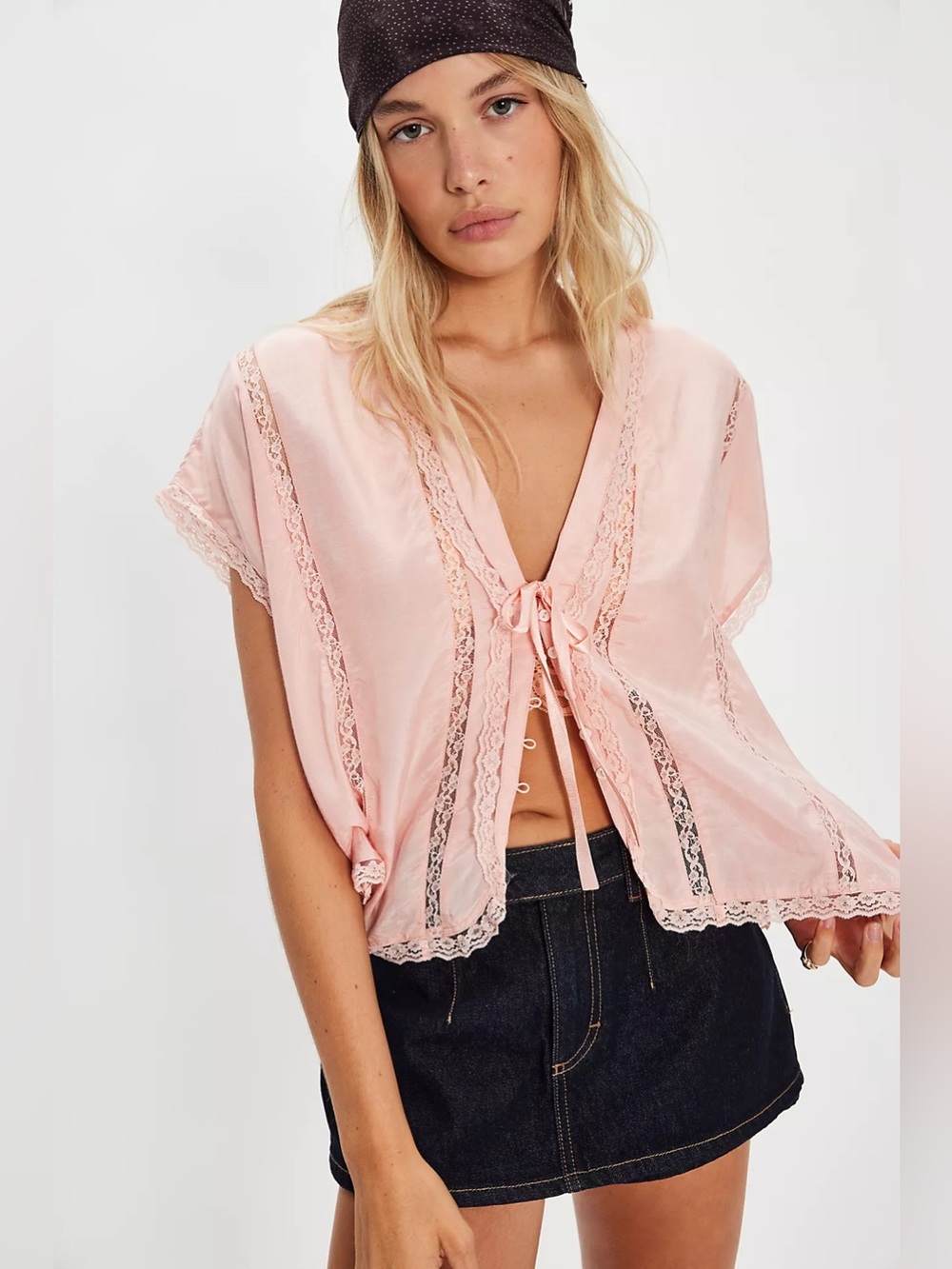 NWT! FP Free People Marigold Shine Lace Top Sz Small